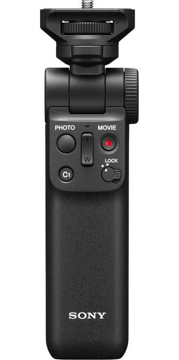 Sony GP-VPT2BT Handgrip (for Selfies and Vlogging, Can Also be Used As a Tripod, Compatible with Select Alpha and Cyber-Shot Cameras from Sony) Black