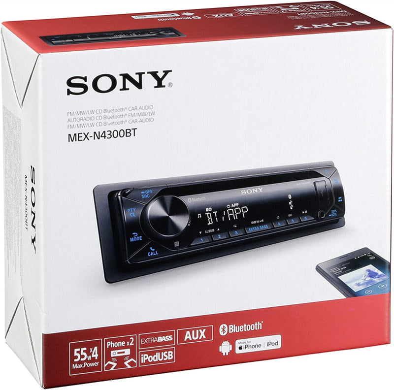 Sony GS Series MEXGS610BT CD Car Stereo Receiver with Bluetooth, NFC Pairing and App Remote Smartphone Control