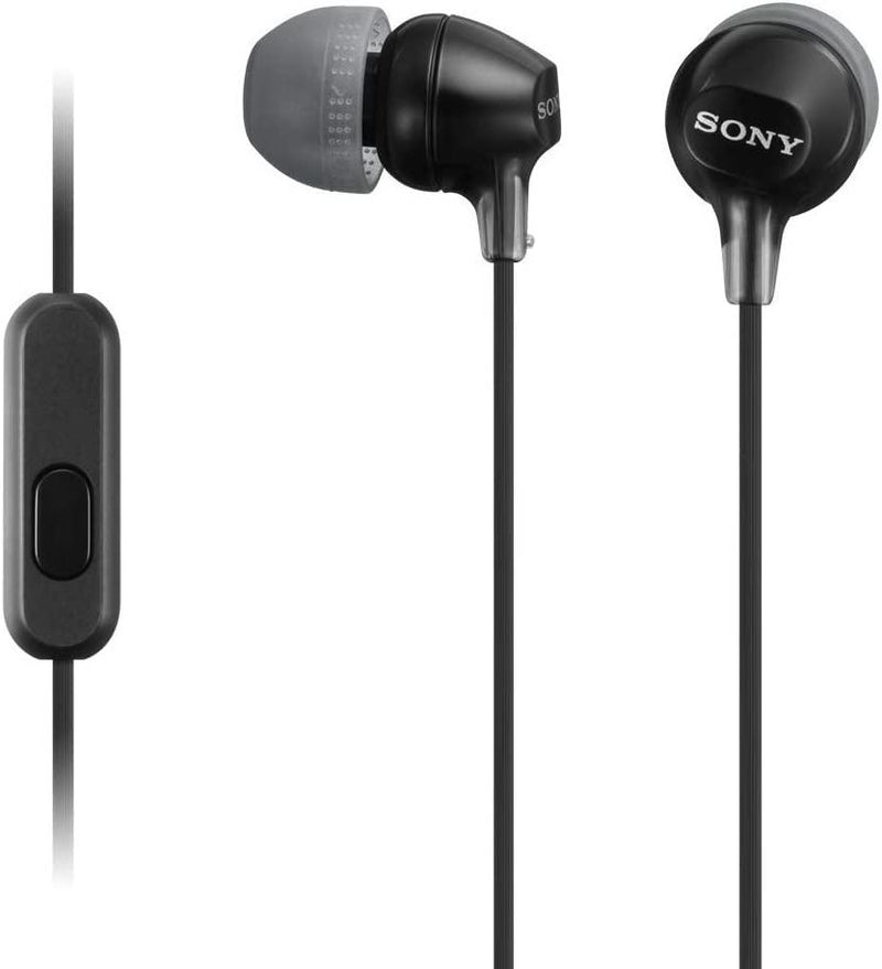 Sony In-Ear Lightweight Headphones with Smartphone Control and Microphone, Black