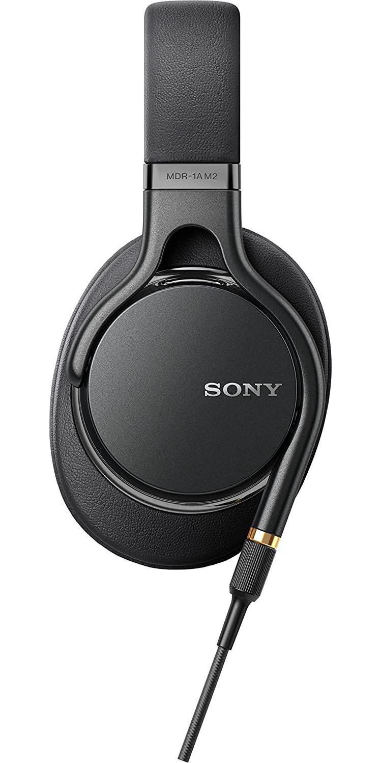 Sony MDR-1AM2 Hi-Res Headphones with Heavyweight Bass and Beat Response Control - Black (International Version)