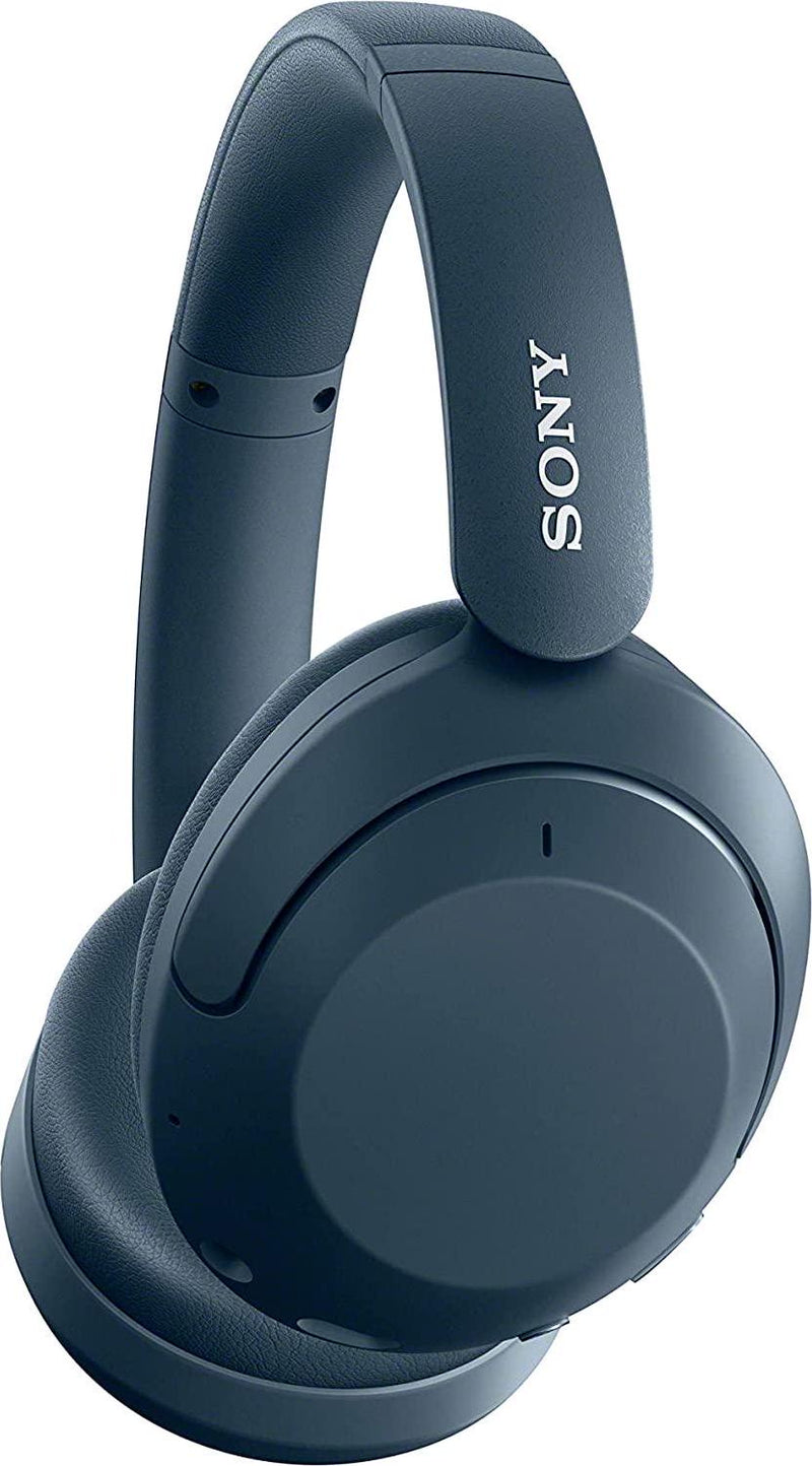 Sony WH-XB910N Extra BASS Noise Cancelling Wireless Headphones - Up to 30 Hours Battery Life - Over-Ear Style - Optimised for Alexa and Google Assistant - with Built-in mic for Phone Calls - Blue