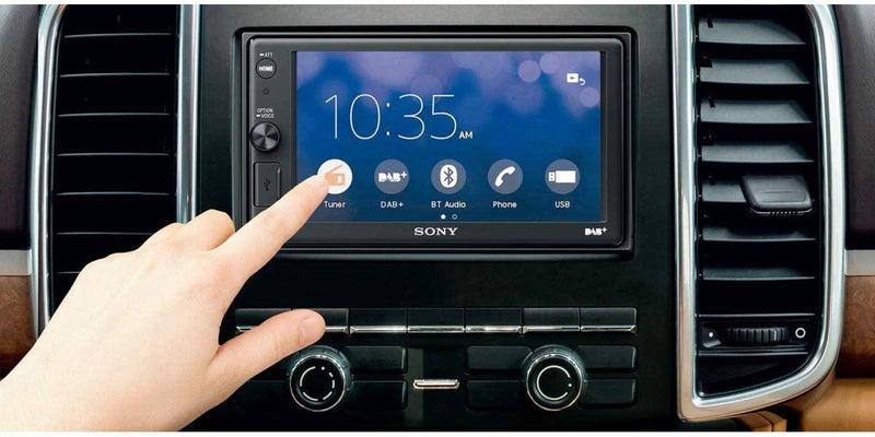 Sony XAV-AX1005DB Media Receiver (6.2 Inch, with Bluetooth and Apple CarPlay) with DAB+ Receiver - Black