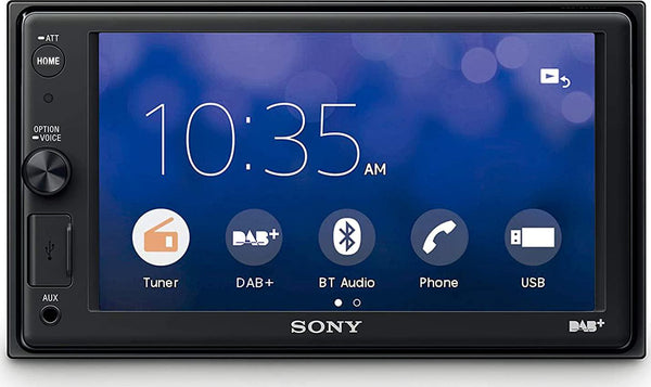 Sony XAV-AX1005DB Media Receiver (6.2 Inch, with Bluetooth and Apple CarPlay) with DAB+ Receiver - Black