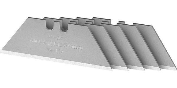Stanley 0-11-911 Knife Blade 1991 unperforated (5 Piece), Silver