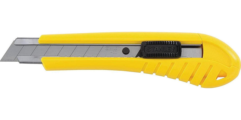 Stanley 10-280 18 mm Quick-Point Snap-Off Knife, Yellow