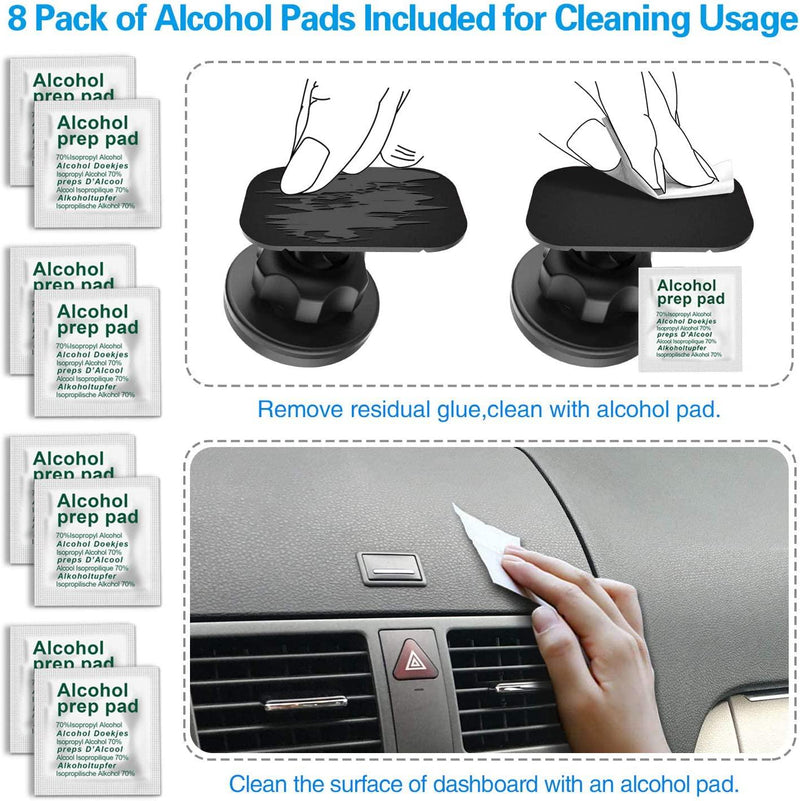 APPS2Car 3M Sticky Adhesive Pads For Replacement Dashboard Sticker