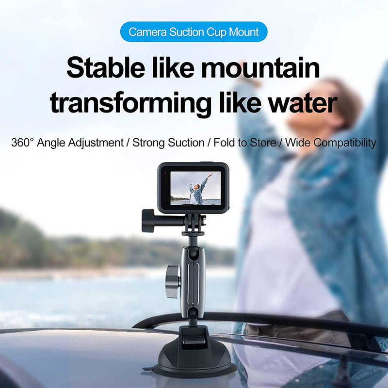 Action Camera Phone Holder for Car, Dashboard Car window Mount for GoPro 10  9 8 7 6 5 DJI Osmo Action 2 Insta360 One R X2 More