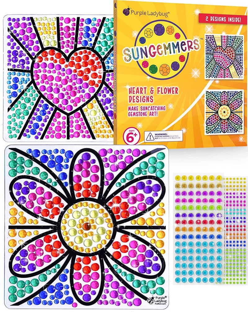 SunGemmers Suncatcher Kits for Kids Crafts - Great Gifts for 6 Year Ol