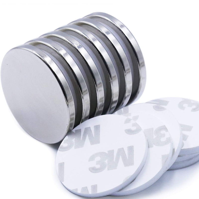 Super Strong Neodymium Disc Magnets with Double-Sided Adhesive, Powerf