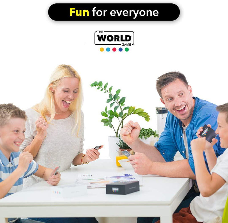 The World Game - Fun Geography Board Game - Educational Game for Kids &  Adults - Cool Learning Gift Idea for Teenage Boys & Girls, 2-5 players