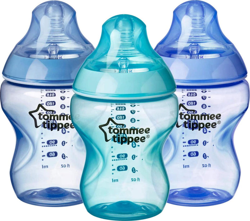 Tommee Tippee Closer to Nature Baby Bottle | Breast-Like Nipple with  Anti-Colic Valve, BPA-free – 9-ounce, 4 Count