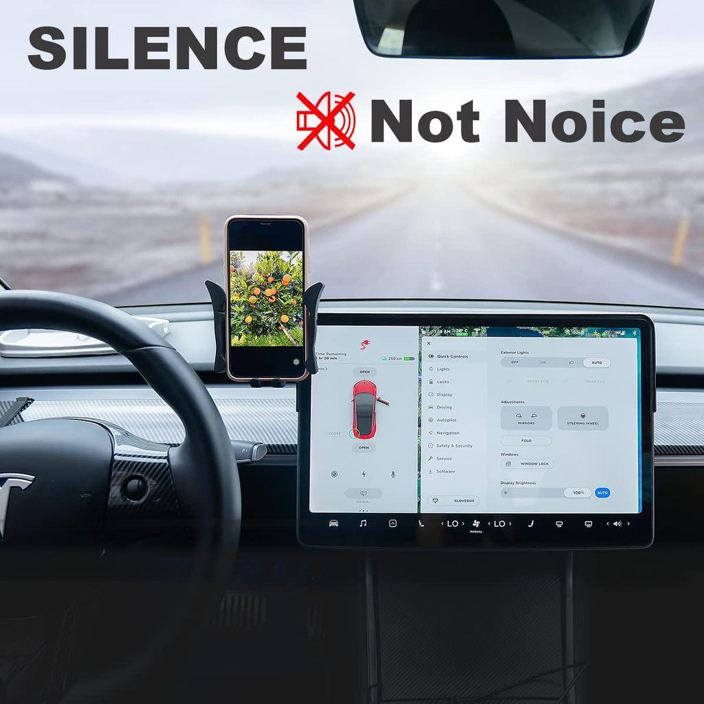 Topfit Car Cellphone Mount for Tesla Model 3 Model Y Monitor Fixed Cli