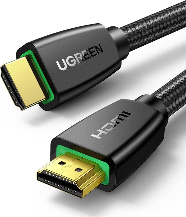UGREEN 4K HDMI Cable 1M, HDMI 2.0 Braided Cord 18Gbps High Speed with Ethernet Support 4K@60Hz HDCP 2.2 ARC 3D Compatible with UHD TV, Monitor, Soundbar, Computer, Xbox 360, PS5, PS4, Switch, Blu-ray
