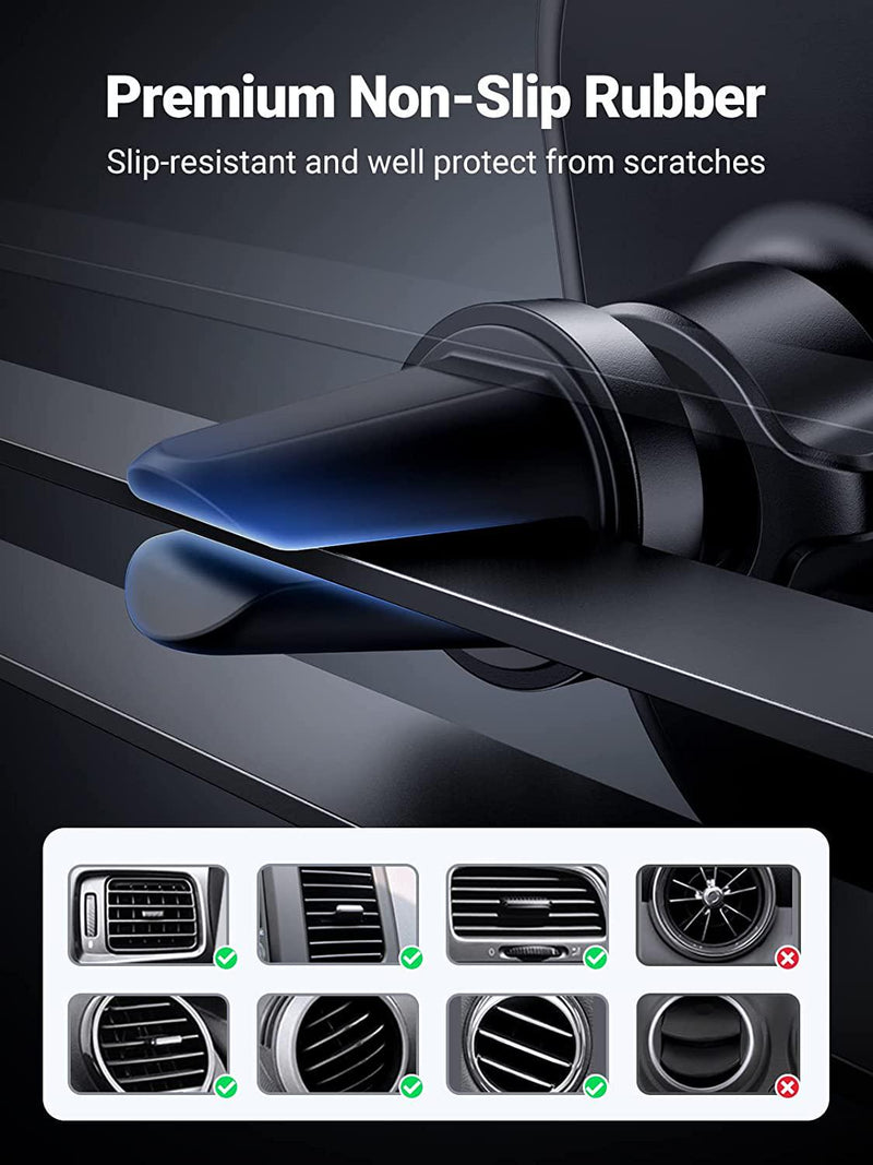 UGREEN Car Phone Holder, Car Holder for Air Vent Phone Holder Auto Lock Adjustable Car Mobile Holder Compatible with iPhone 13/13 Mini/13Pro/13Pro Max 12 11, Galaxy S21 S20 Huawei Mate 30 Pixel etc