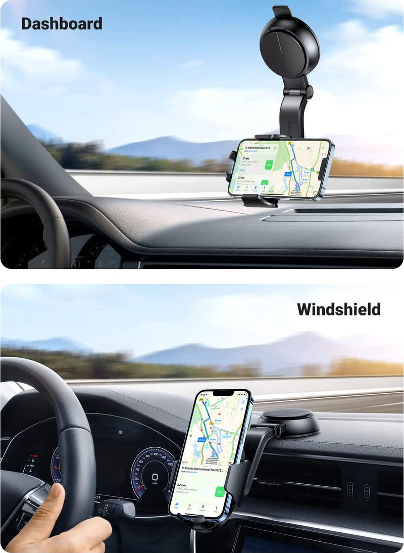 UGREEN Car Phone Mount Dashboard Cell Phone Holder Compatible with iPhone 12 11 Pro XR X XS Max 8 7 6 Plus 6S, Samsung Galaxy S20 S10 S9 S8 Plus Note 10 9 8