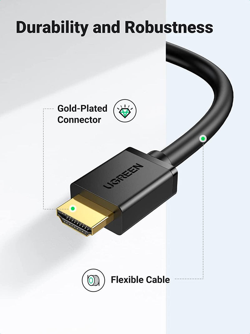 UGREEN HDMI to DVI Cable Bi Directional DVI-D 24+1 Male to HDMI Male High Speed Adapter Cable 1080P Full HD Compatible for Raspberry Pi, Roku, Xbox One, PS4 PS3, Graphics Card, Nintendo Switch, 1M