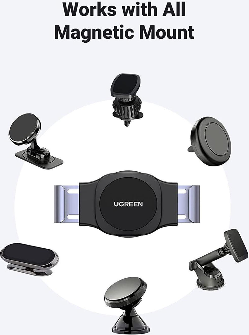 UGREEN Magnetic Phone Holder Air Vent Mount for Car Compatible with iPhone 13 12 11 Pro Max SE XS XR X 6S 7 Plus 8 6 Samsung Galaxy S20 S9 S10 S8 S7 Edge S6 Google Pixel 4 2 XL LG G8 Smartphone Black