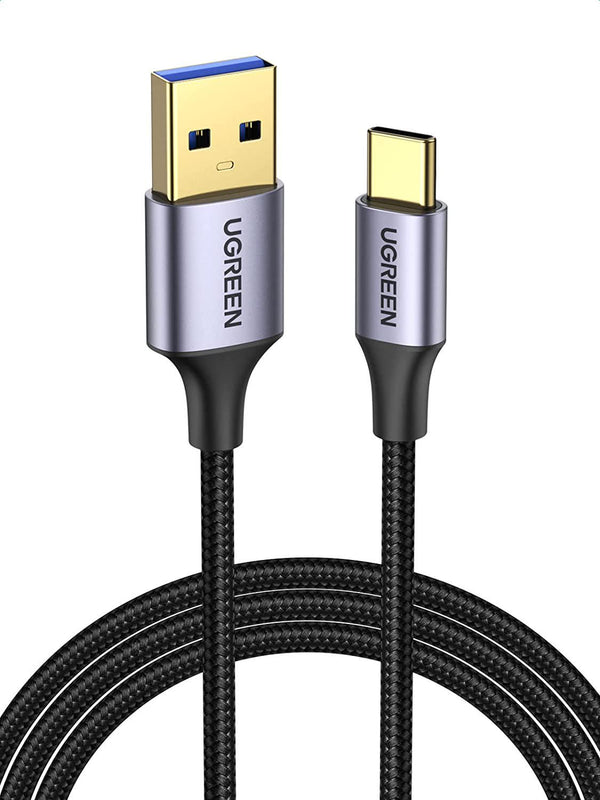 UGREEN USB A to USB C 3.0 Cable 5Gbps Type C Fast Charge Compatible with Galaxy S21 Ultra, S21+, S20 FE, A21s, Note 20 Ultra, PS5, Oculus Quest, Android Auto, Mi 10, Pixel 4a, Moto G7, Hero 9, 8 (1m)