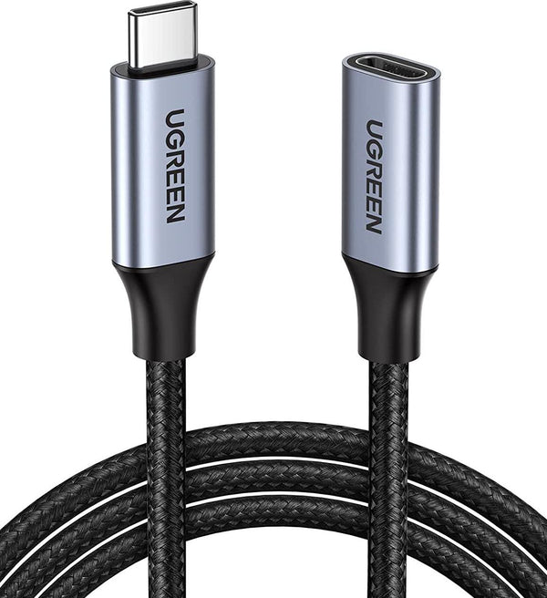 UGREEN USB C Extension Cable USB 3.2 Type C Male to Female Gen2x1 10Gbps Extender Cord for Nintendo Switch, MacBook Pro, Samsung Galaxy Note20 S21 S20, Google Pixel 3 2 XL, Lenovo ThinkPad (1M)