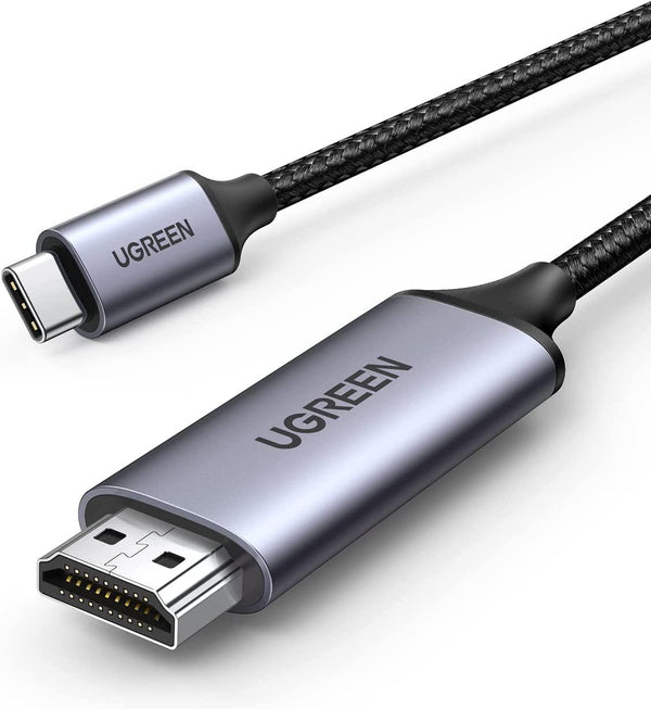 UGREEN USB C to HDMI Cable 4K 60Hz USB Type C to HDMI Thunderbolt 3 Compatible with iMac MacBook Pro MacBook Air 2020/2019, iPad Mini 6/Pro 2020, XPS 13/15, Chromebook, Note20/S21/S20, Mate 30, 6FT