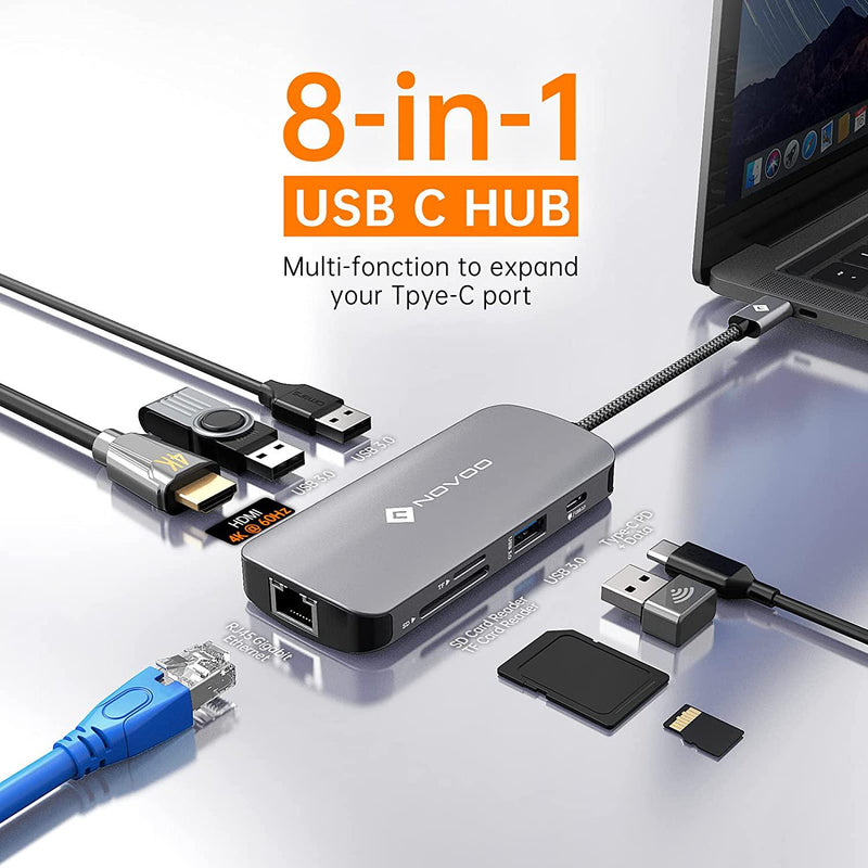 NOVOO USB C HUB 5 in 1 R5 PD Pro - 3D Print West