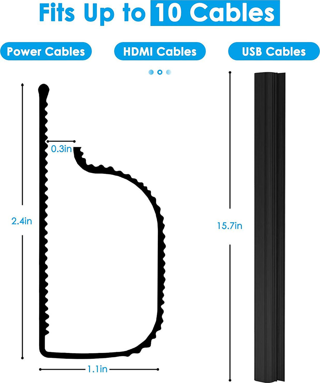 YECAYE Cable Management 6X15.7in J Channel - 6 Pack Australia