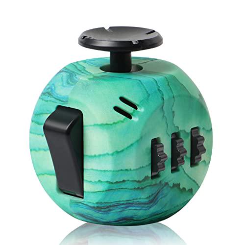 VCOSTORE Fidget Cube Toys,Premium Quality Fidget Cube, Reduce Stress and Anxiety Relief for All Ages with ADHD ADD OCD Autism Green