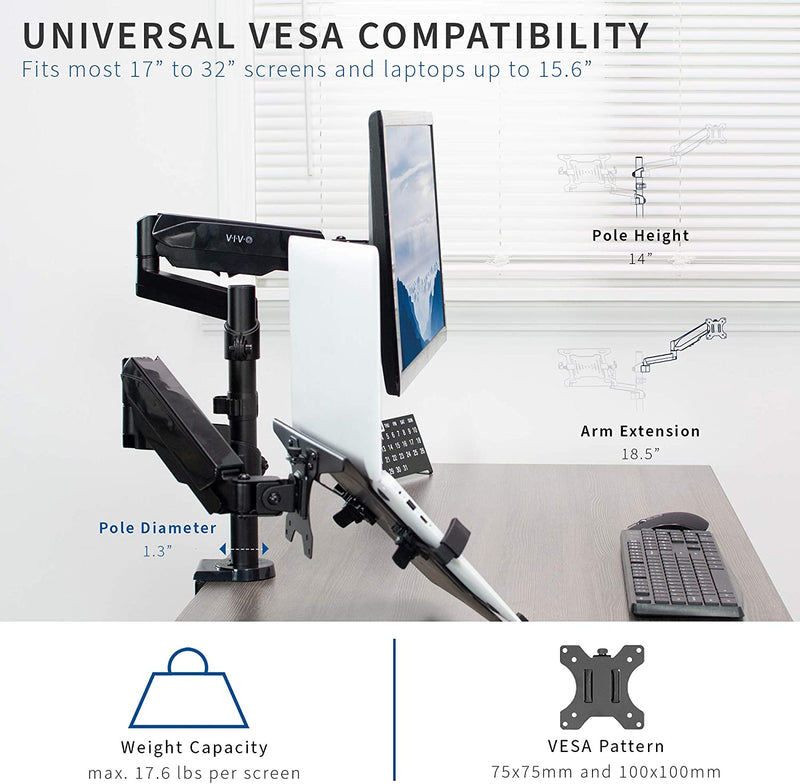 Universal VESA Mount Holder for 17 to 32 inch Non VESA Monitor