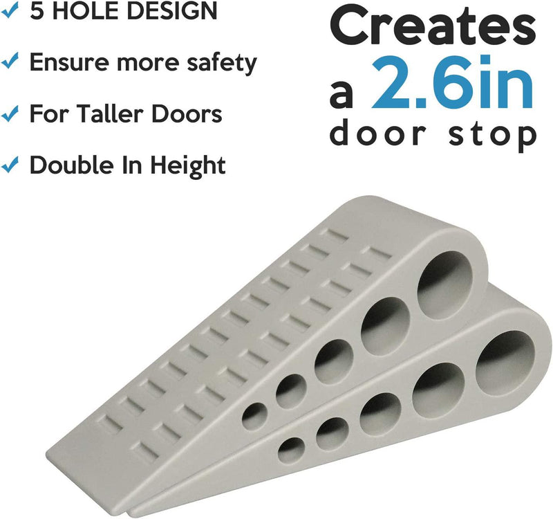 ValueHall Door Stopper 4 Pack Door Stop Wedge Holder Door Stopper for Hand Safe Wood Carpet Laminate Concrete Floor V1B02
