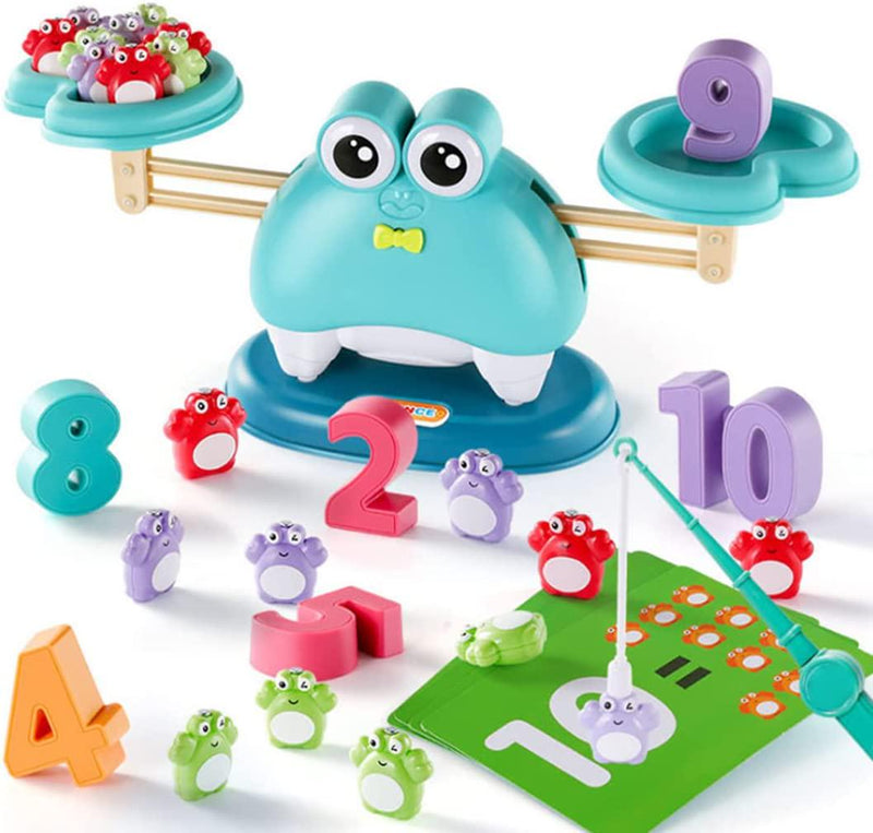 Vatunu Cool Math Game, Crab Balance Counting Toys Educational Number Toy Fun Children&