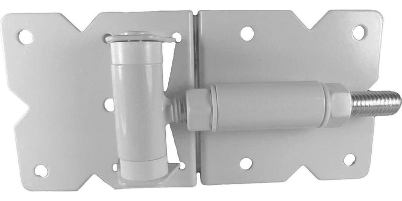 Vinyl Gate Hinges White (for Vinyl, PVC etc Fencing) Vinyl Fence Gate Hinges w/Mounting Hardware -Vinyl Gate Hinges Have a 90 Degree Bracket Resulting in a Positive Hinge to Gate Connection