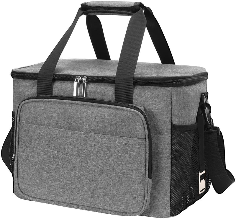 Buy Insulated Lunch Bag for Women/Men - Reusable Lunch Box for Office Work  School Picnic Beach - Leakproof Cooler Tote Bag Freezable Lunch Bag with  Adjustable Shoulder Strap for Kids/Adult - Black