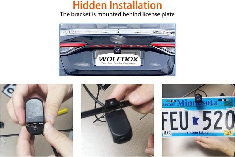 WOLFBOX Original Rear Camera for Mirror Dash Cam, Suitable for G840S/T10, 1080P Waterproof Backup Camera