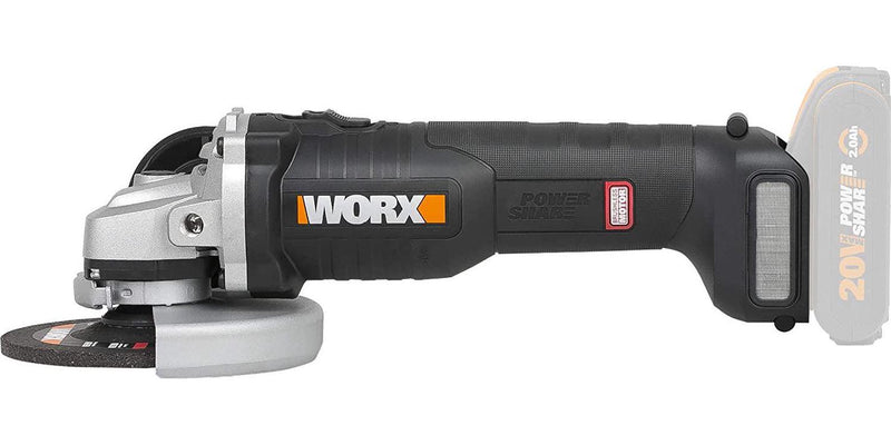 WORX WX812.9 18V (20V Max) Cordless Brushless Angle Grinder 125mm - (Tool only - Battery and Charger Sold Separately)