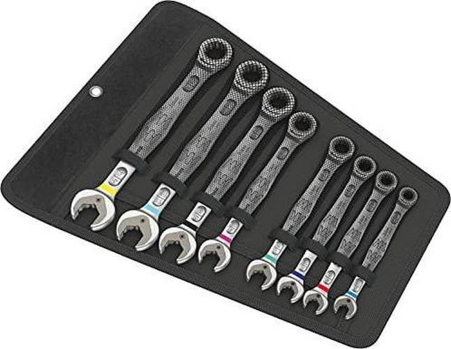 Wera 05020012001 Joker 8 Imperial Set 1 Joker 8 Imperial Set 1 Set of Ratcheting Combination Wrenches 8 Pieces, 8 Pieces, Multi-Colour