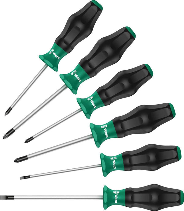 Wera 1335/1350/1355/6 Screwdriver Set Kraft Form Comfort 6 Pieces, 6 Pieces