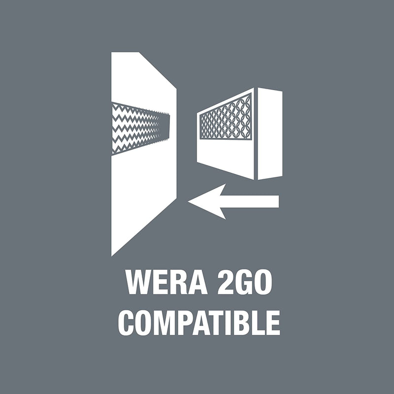 Wera 5003484001 KK VDE extra slim Kraft Form Kompakt VDE Screwdriver Set with Interchangeable Blades, 16 Pieces
