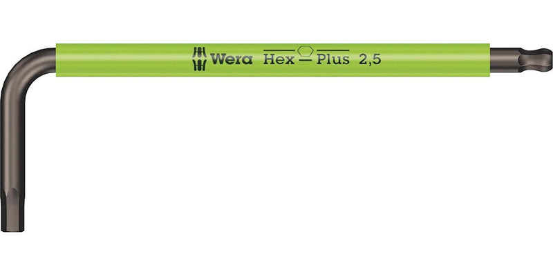 Wera 950/9 Hex-Plus Multicolour 2 Hex-Plus BlackLaser Metric 2 L-Key Set 9 Pieces, 9 Pieces