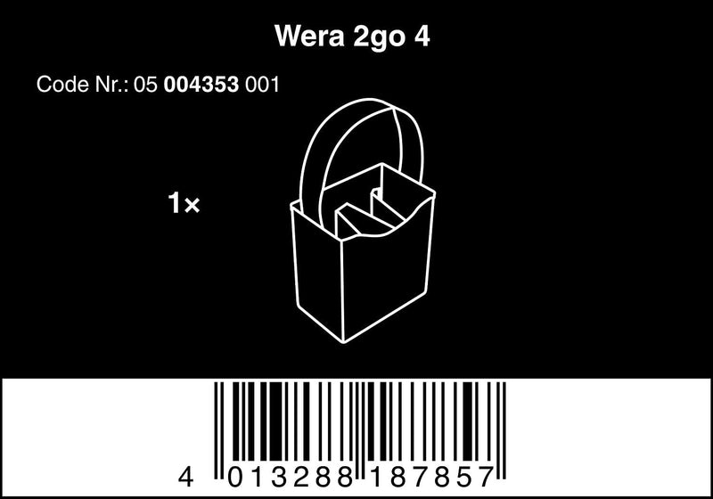 Wera Wera 2go 4 2Go 4 Tool Quiver, 165 x 165 x 105 mm