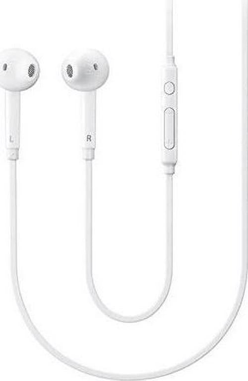 (White) Original Samsung Headphone with Remote and Microphone 3.5 mm Jack in Ear Stereo Headphones for Samsung Galaxy S6/S6 Edge/S7/S7 Edge by Gold Quantum