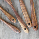 Wooden Utensils Set for Kitchen, ADLORYEA Wood Cooking Spoons Tools for Nonstick Cookware, 100% Handmade by Natural Teak Wood Without Any Painting