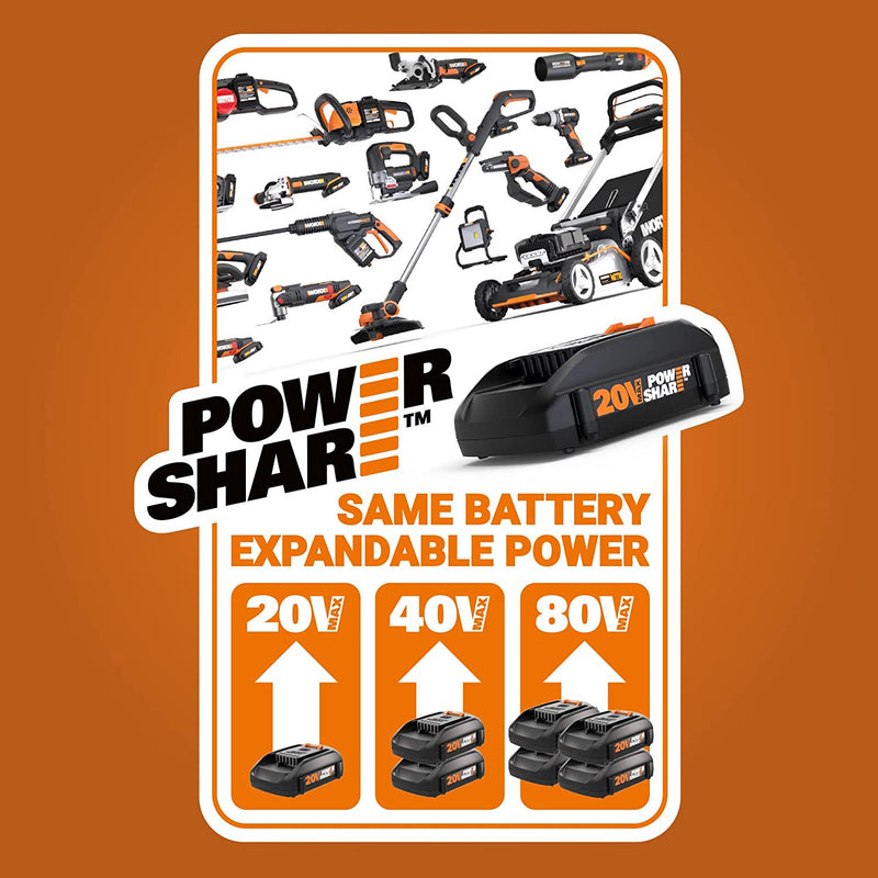 Worx WX102L.9 20V Power Share 1/2 Cordless Drill/Driver with Brushless Motor (Tool Only)