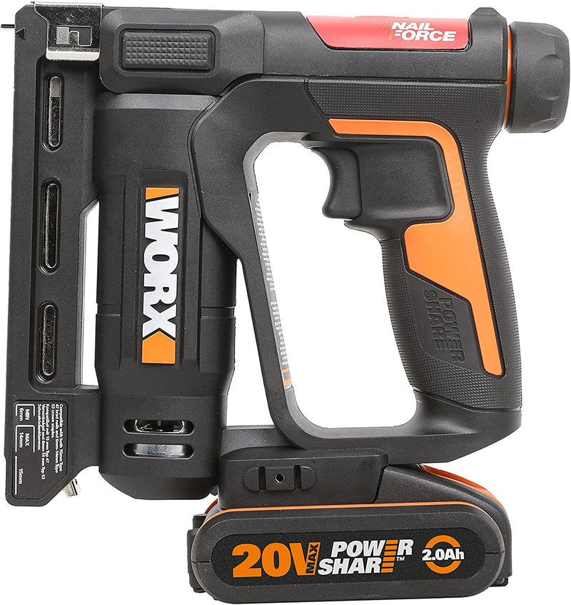 Worx WX843.9 18V (20V MAX) Crown Stapler - (Tool only - Battery and Charger Sold Separately)
