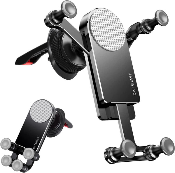 Xuenair Car Phone Holder Mount, (Upgraded Clip) Air Vent Phone Stand for Car,Universal Gravity Cell Phone Automobile Cradles Compatible with All 4-7 inches Phone(Black)