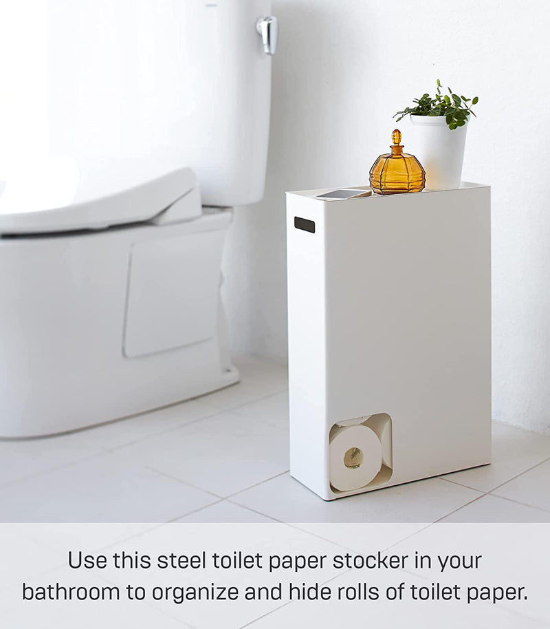 YAMAZAKI home 2294 Toilet Paper StockerBathroom Storage Organizer Dis