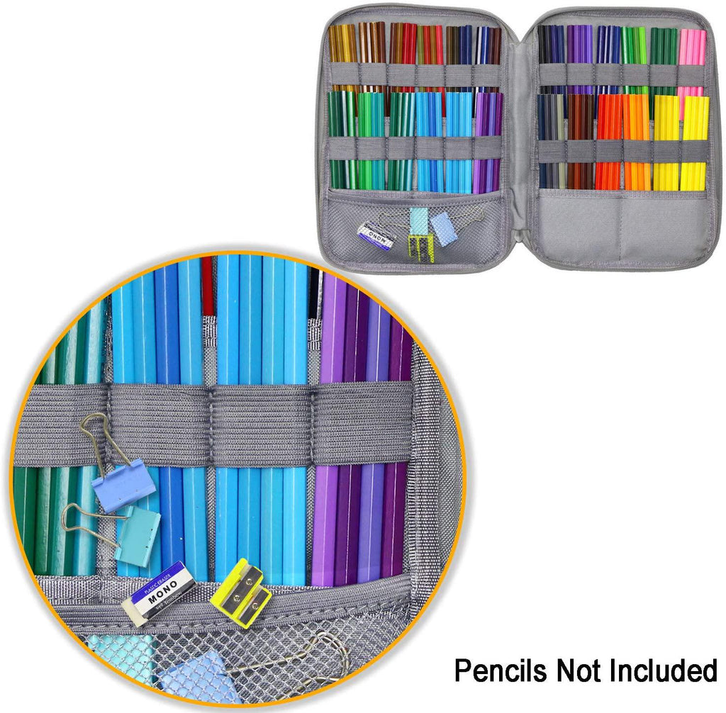 YOUSHARES 96 Slots Colored Pencil Case, Large Capacity Pencil Holder P