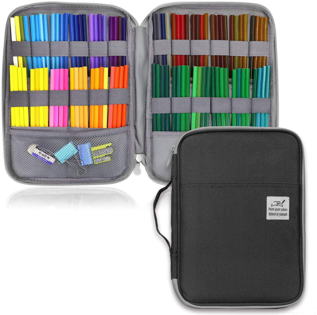 YOUSHARES 96 Slots Colored Pencil Case, Large Capacity Pencil Holder P