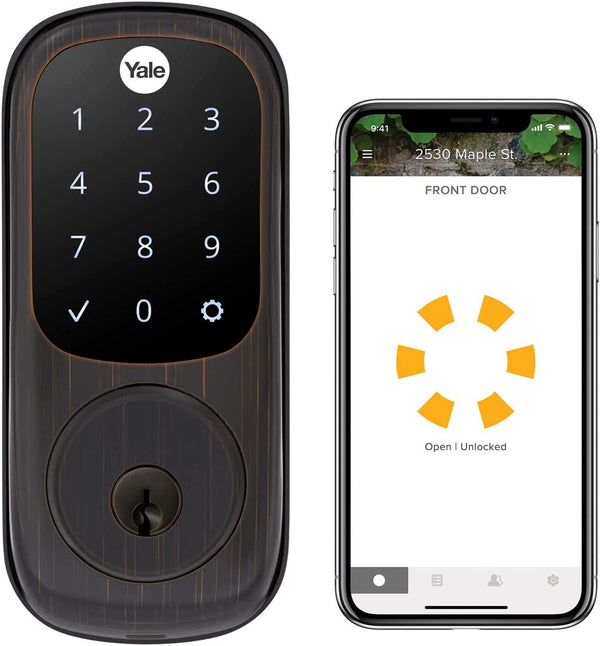 Yale Assure Lock Touchscreen, Wi-Fi Smart Lock - Works with The Yale Access App, Alexa, Google Assistant, HomeKit, Phillips Hue and Samsung SmartThings, Oil Rubbed Bronze