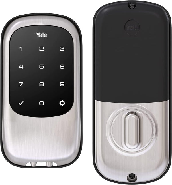 Yale Key-Free Electronic Touchscreen Lock, T1L Classic Design - Satin Nickel