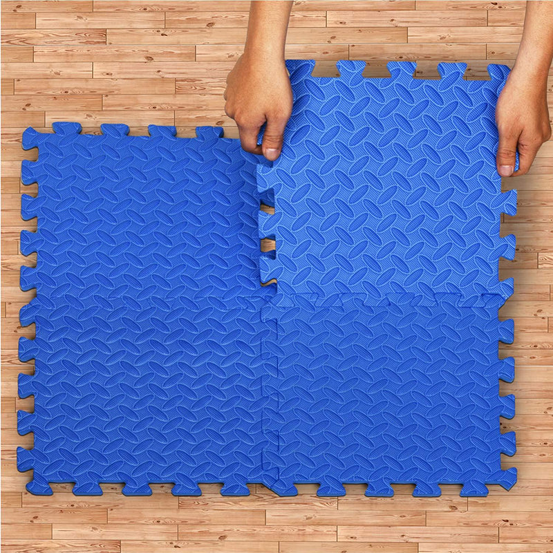 Yes4all Interlocking Exercise Foam Mats with Border